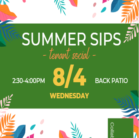 Summer Sips - Tenant Social